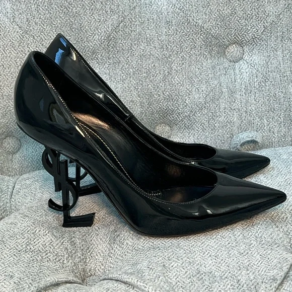 Saint Laurent Opyum Cassandre-logo Pumps - Picture 3 of 10